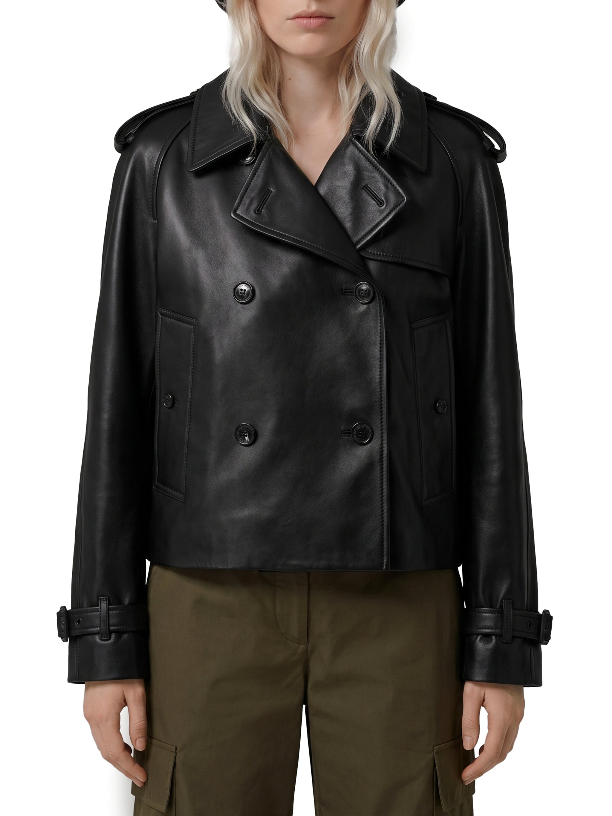 mayfair short trench coat