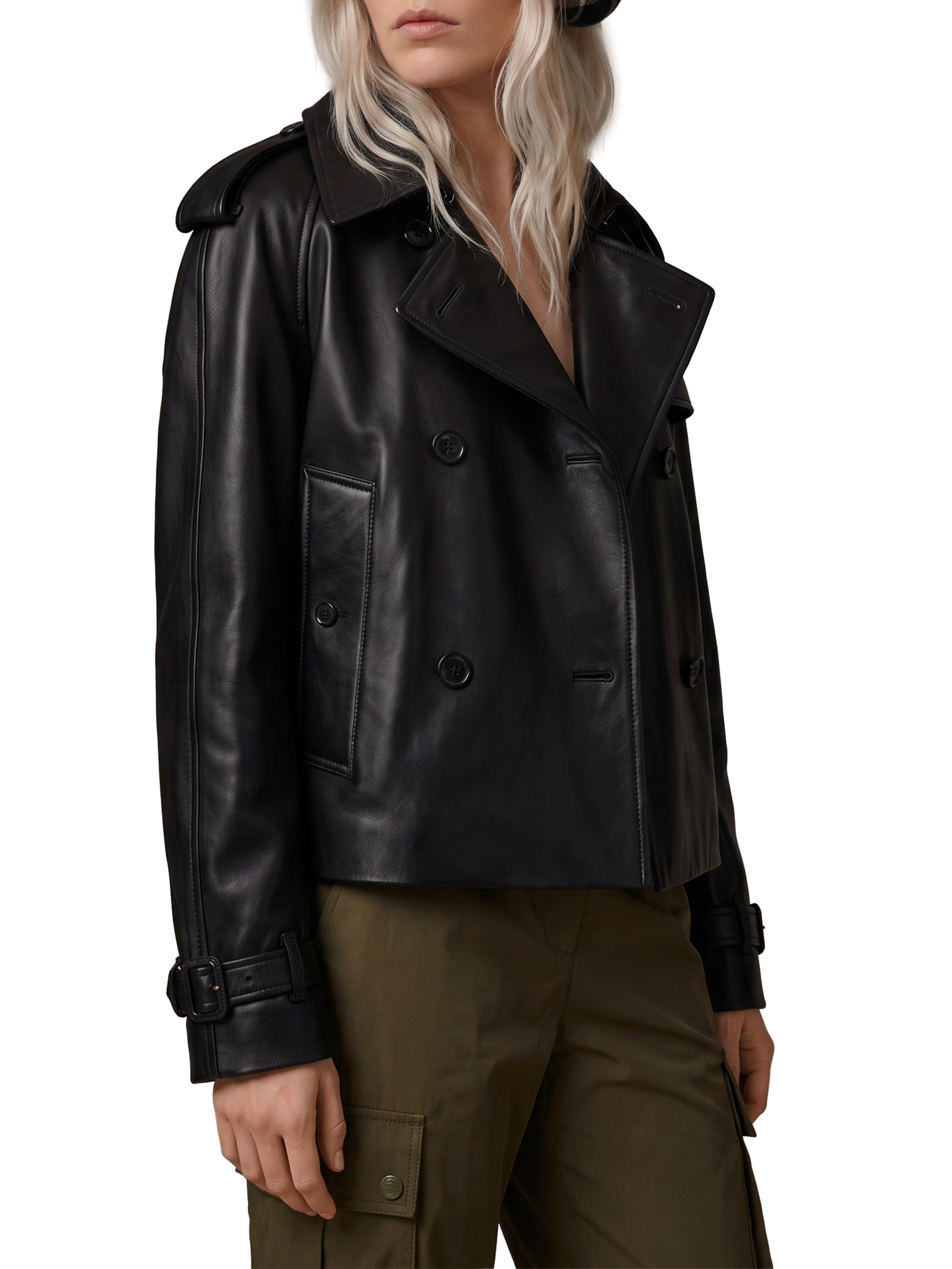 mayfair short trench coat