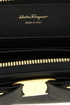 the ferragamo cardholder defines everyday elegance through a compact and structu