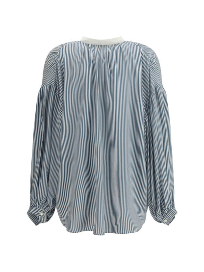KRISTINA TI 42 striped shirt with wide sleeves