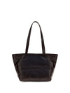medium punch leather tote bag