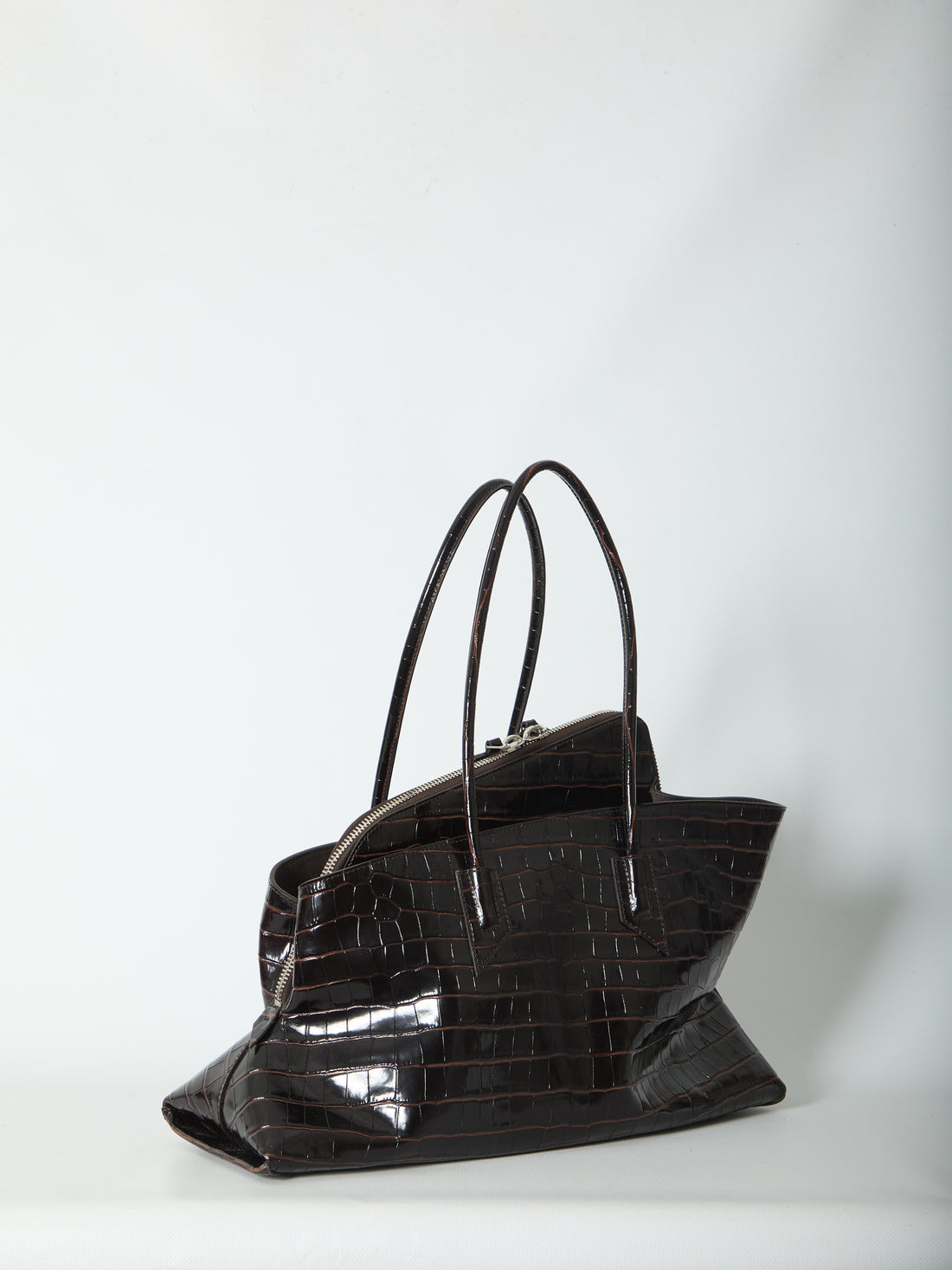 THE ATTICO OS la passeggiata top handle coffee bag medium 