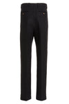 dark gray cashmere and wool pants