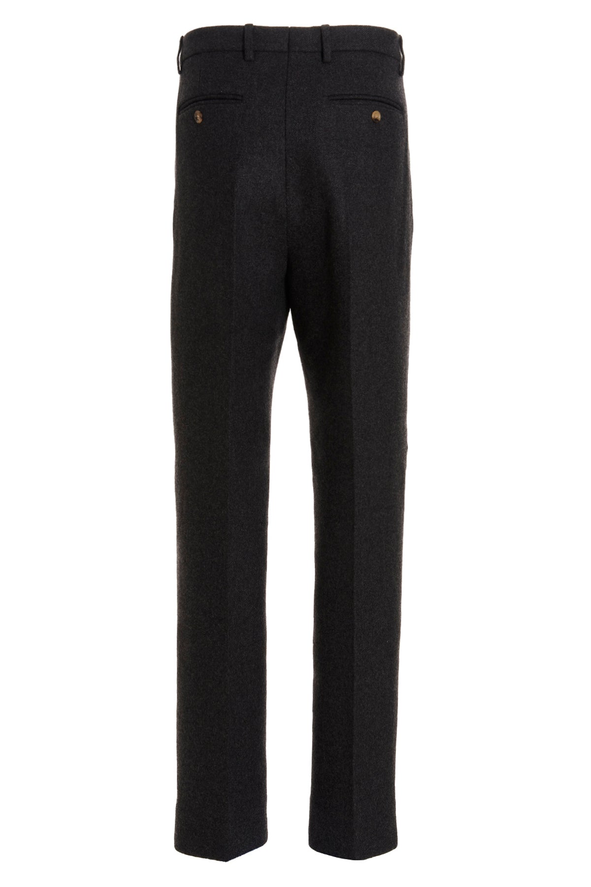 dark gray cashmere and wool pants