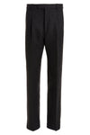dark gray cashmere and wool pants