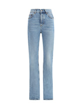 SAINT LAURENT 26 90s-inspired slim-fit jeans in denim