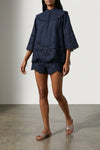 mahon cotton denim blouse