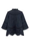 mahon cotton denim blouse