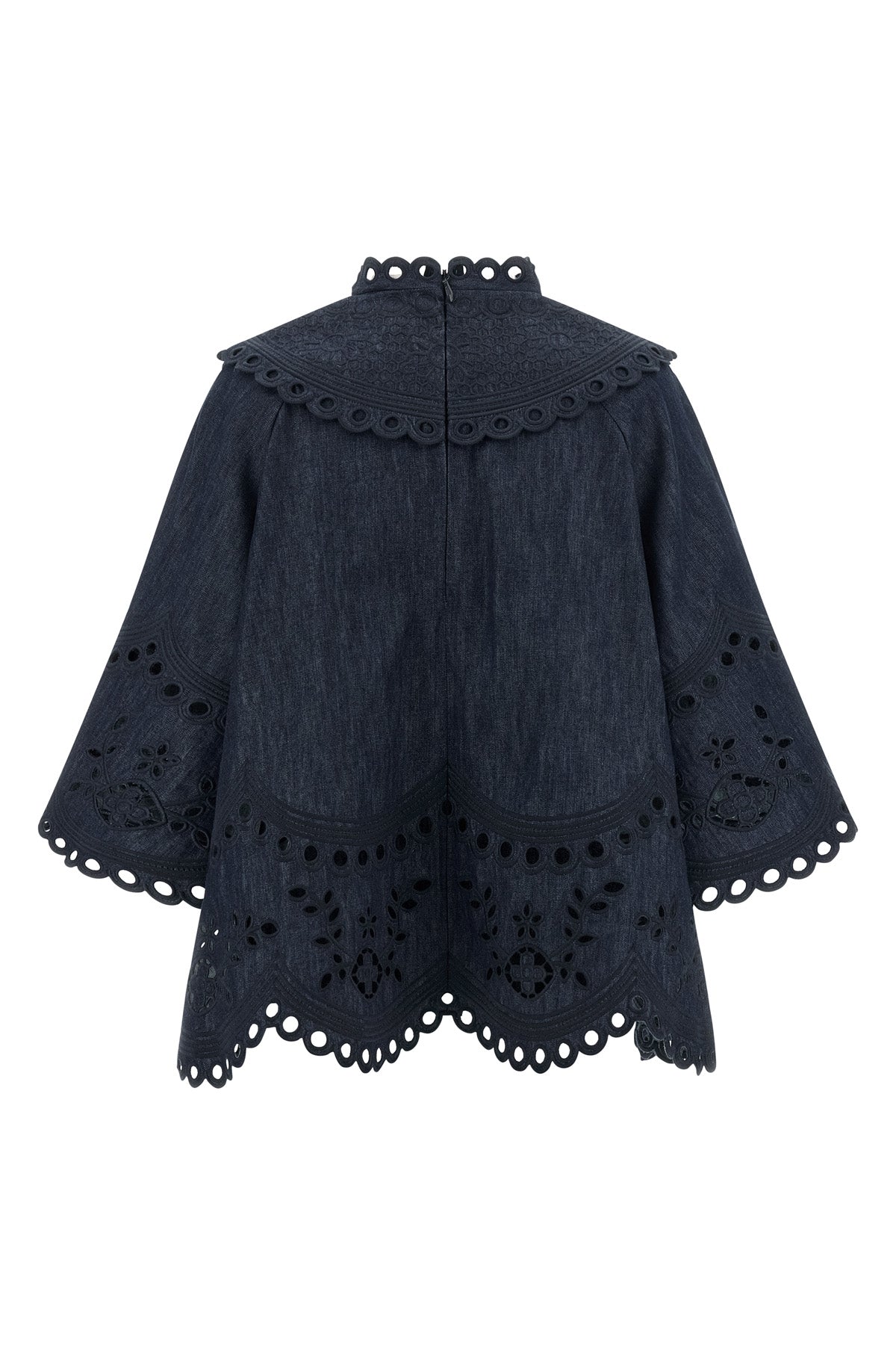 mahon cotton denim blouse
