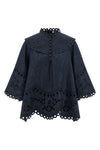 mahon cotton denim blouse