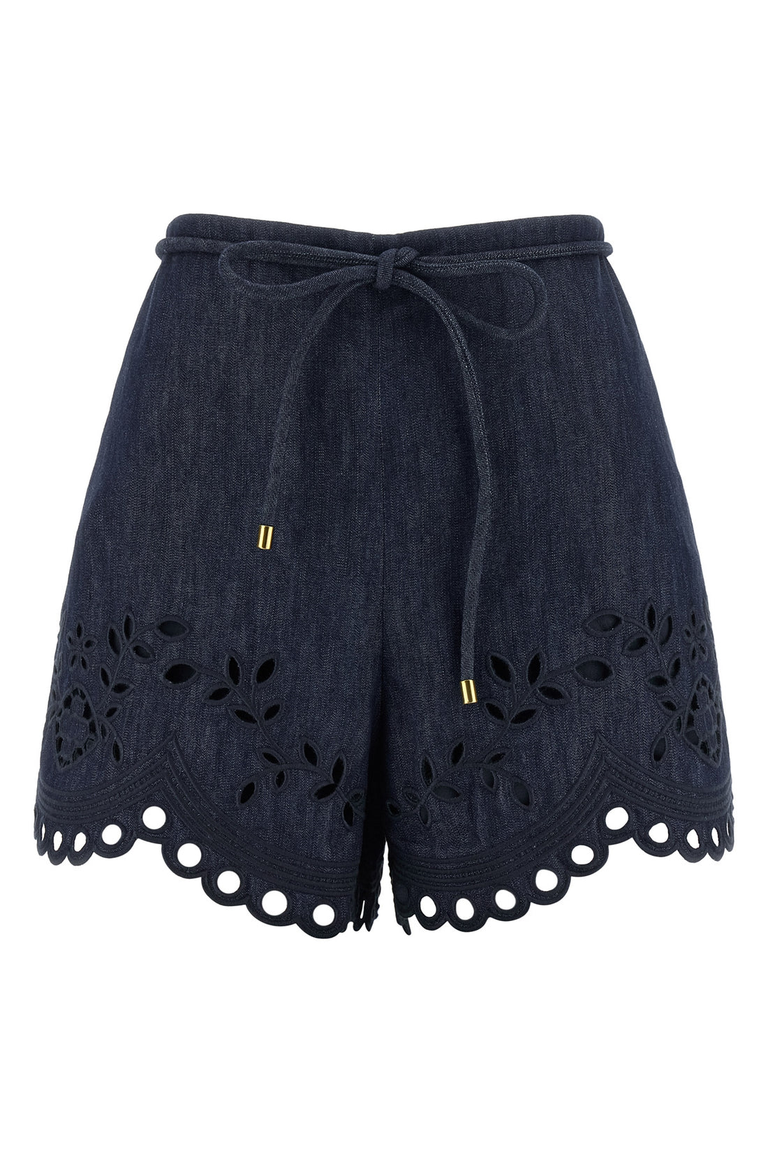 ZIMMERMANN 1 mahon cotton denim shorts