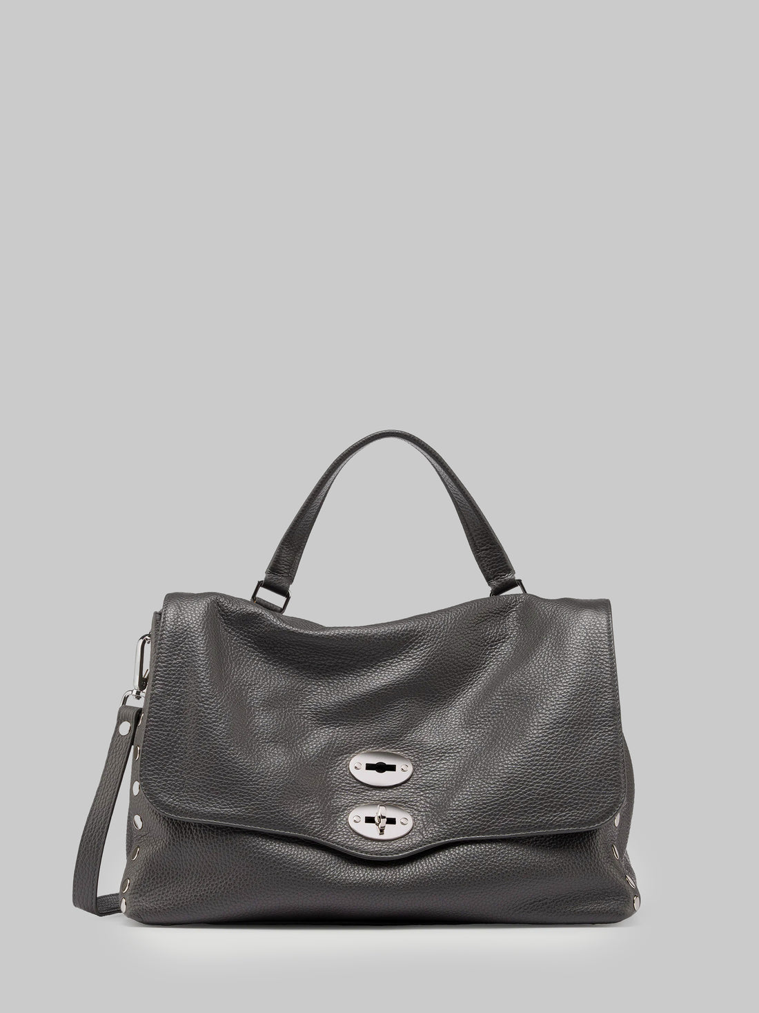 ZANELLATO OS daily postina bag m grey vulcano