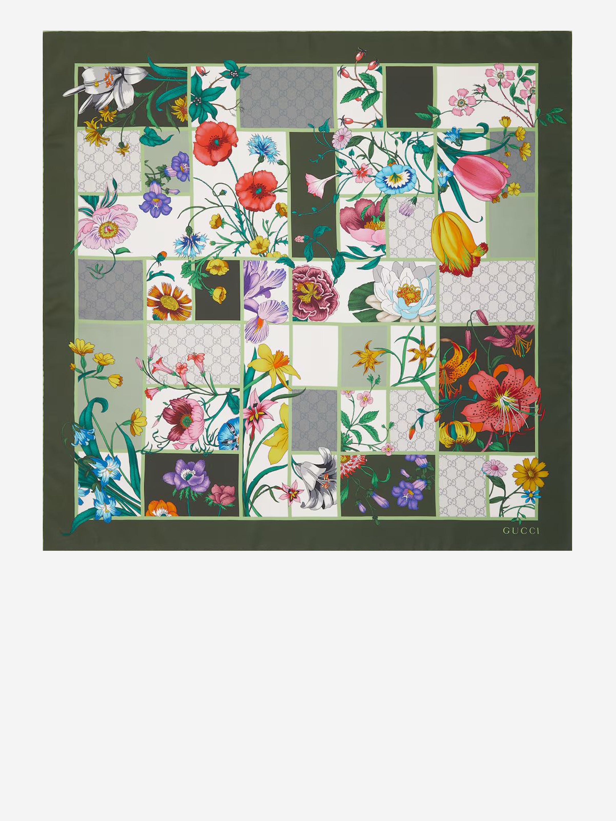 GUCCI OS silk twill scarf