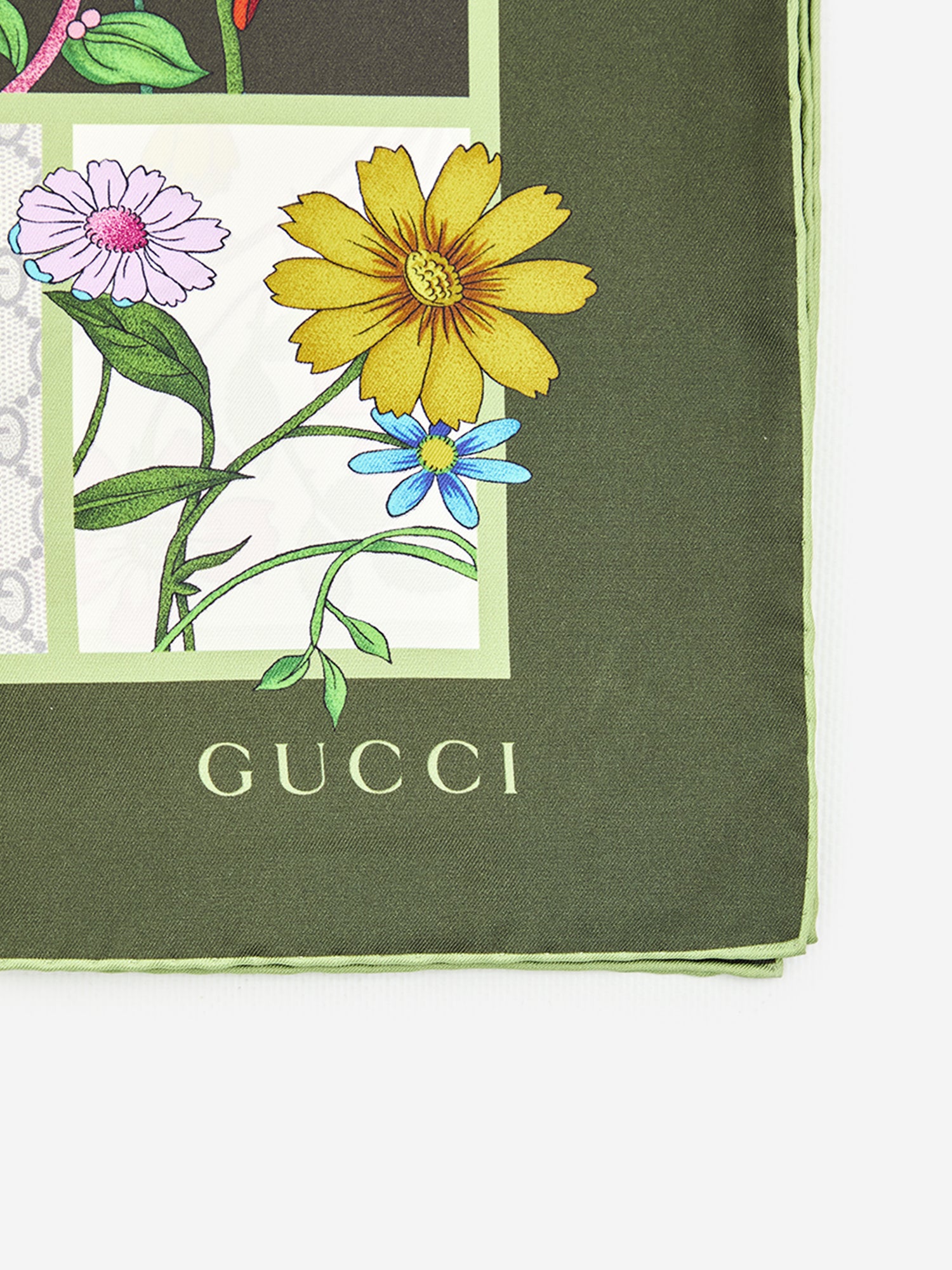 GUCCI OS silk twill scarf