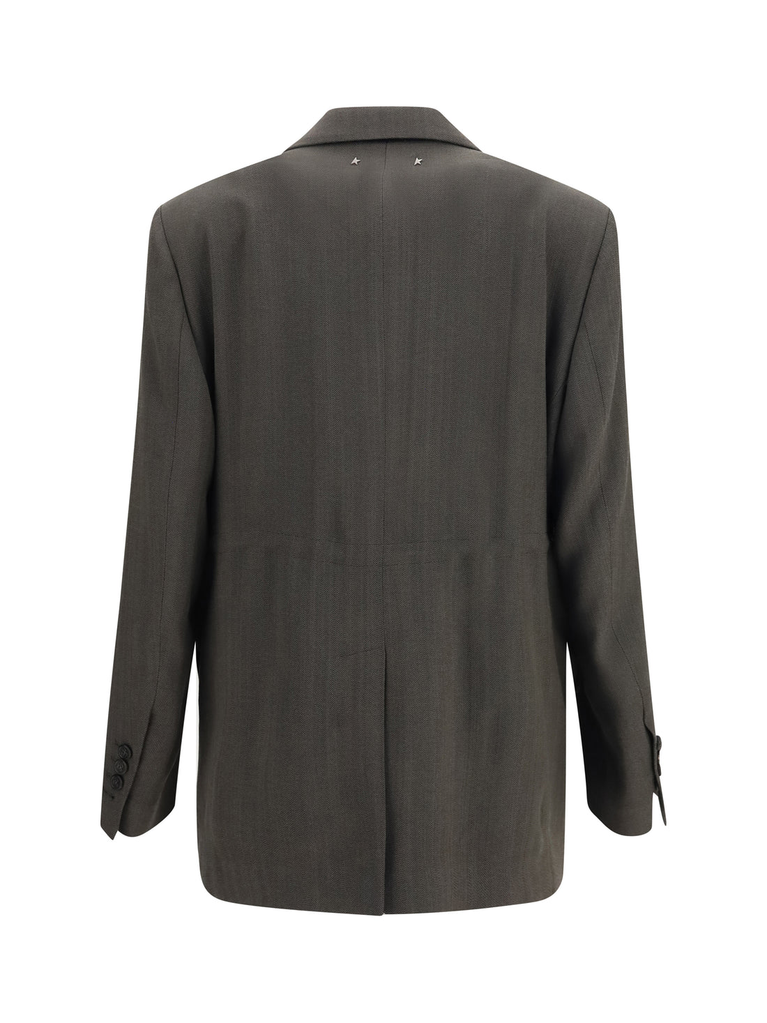 GOLDEN GOOSE 38 double-breasted blazer with drawstring