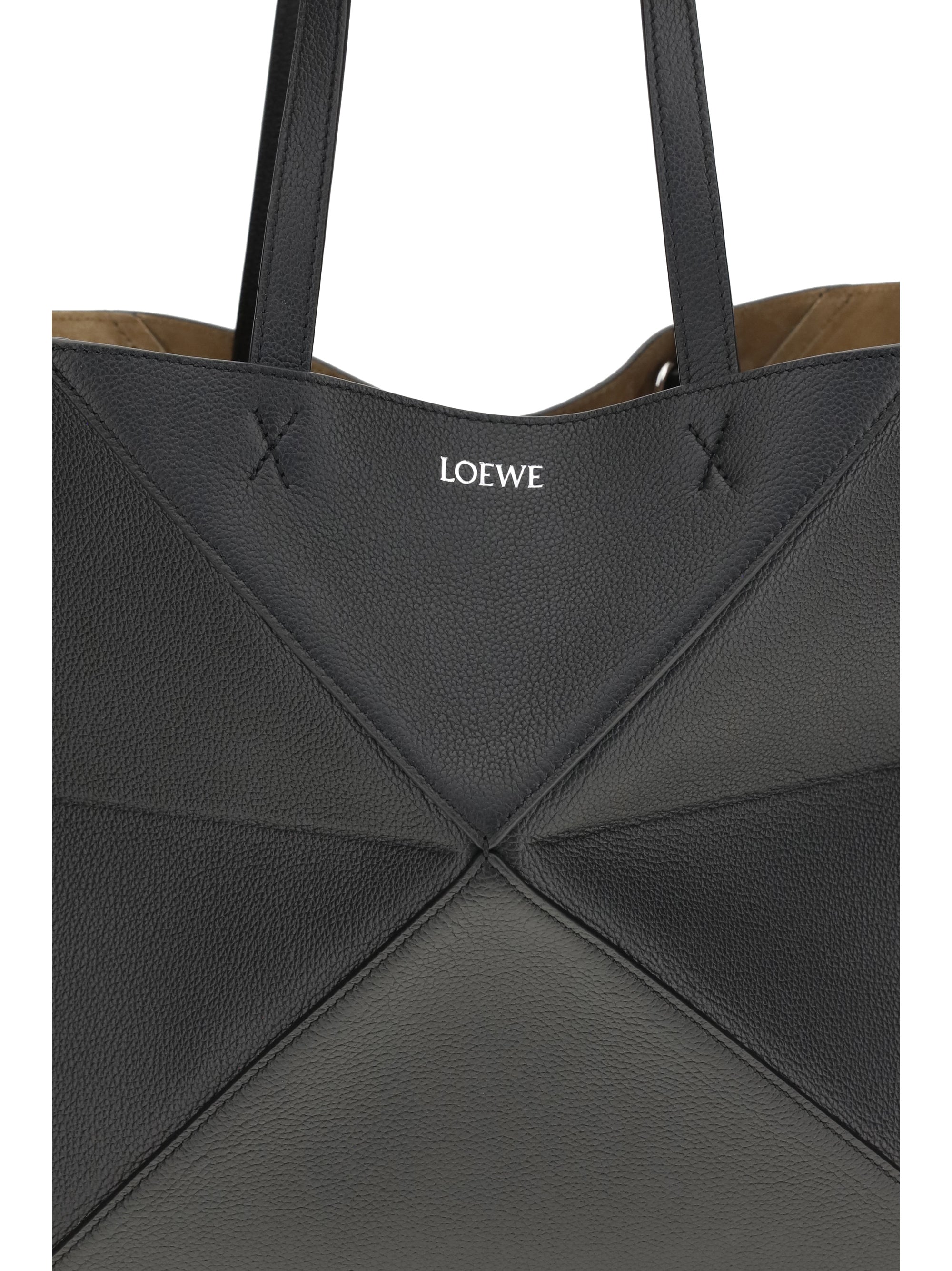 medium puzzle fold tote bag