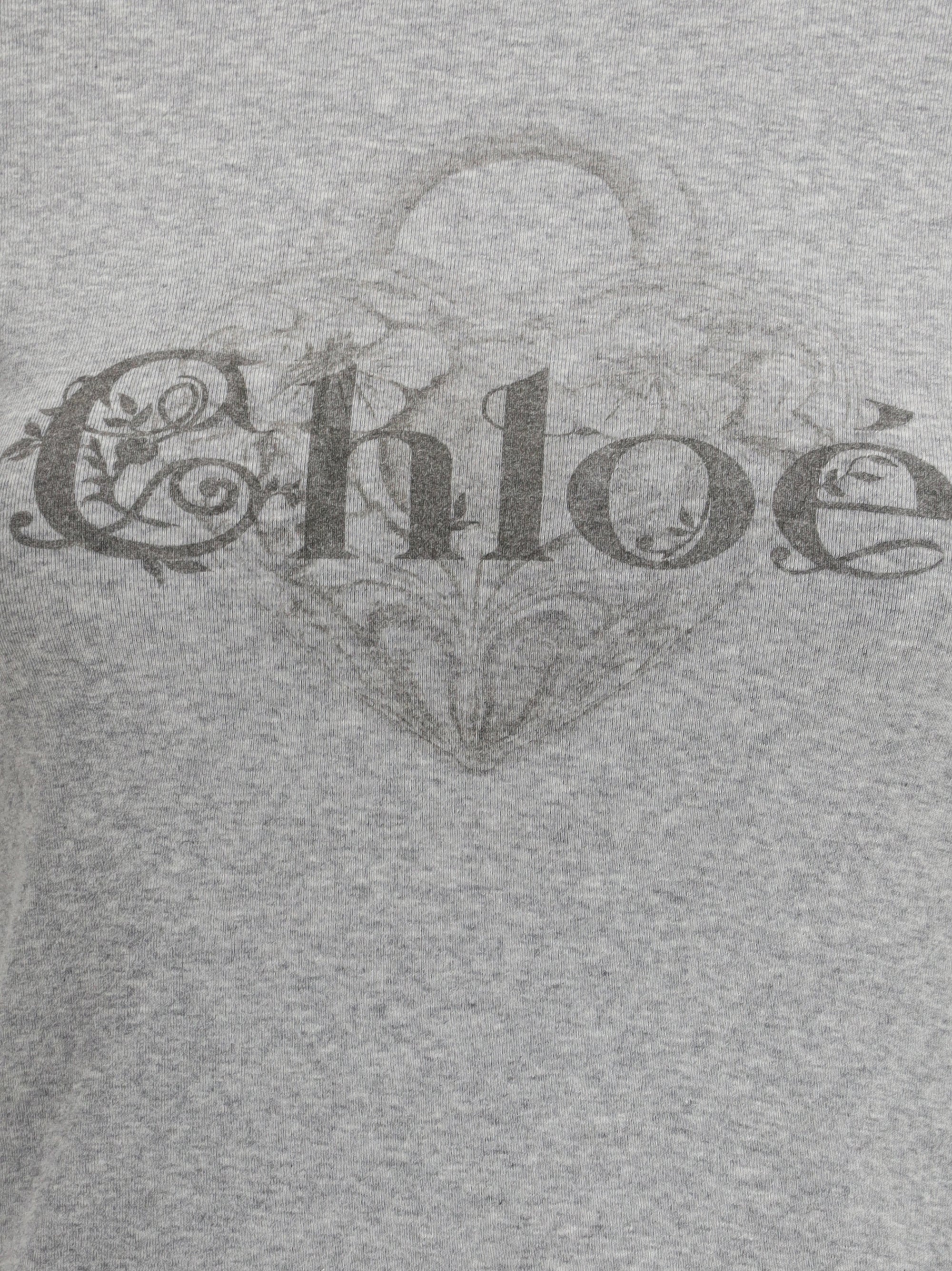 CHLOÉ M baby fit logo t-shirt