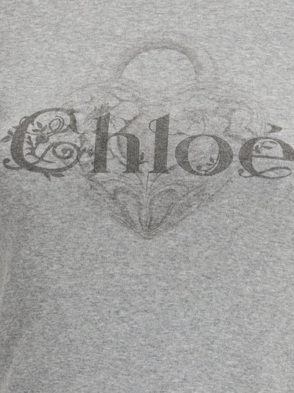 CHLOÉ M baby fit logo t-shirt