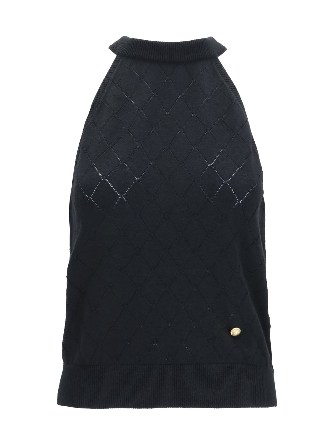 BALMAIN 36 sleeveless wool crewneck top