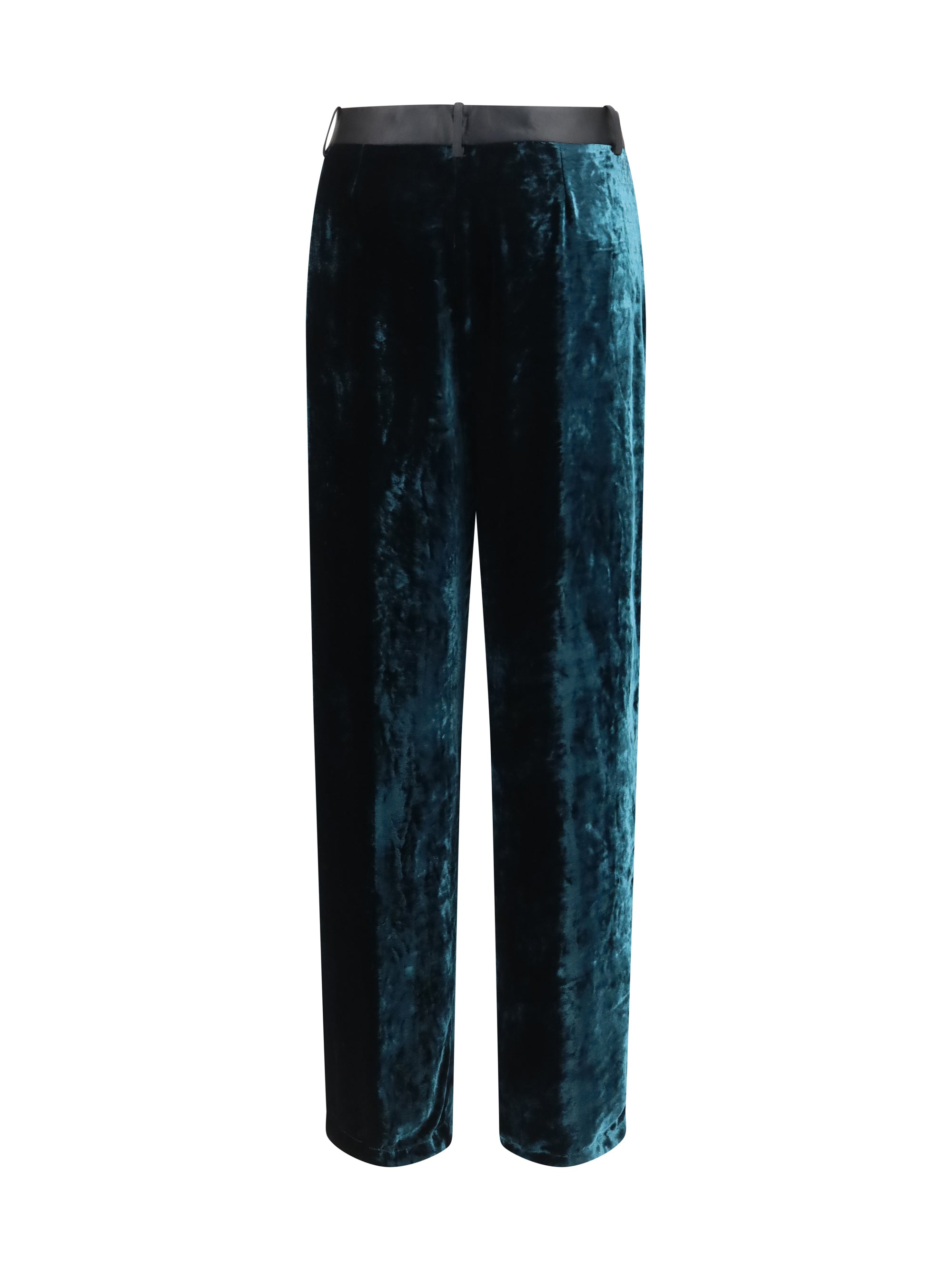 moiré velvet tuxedo pants