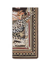 leopard-print silk scarf
