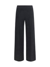 flavia wide-leg cotton-blend pants