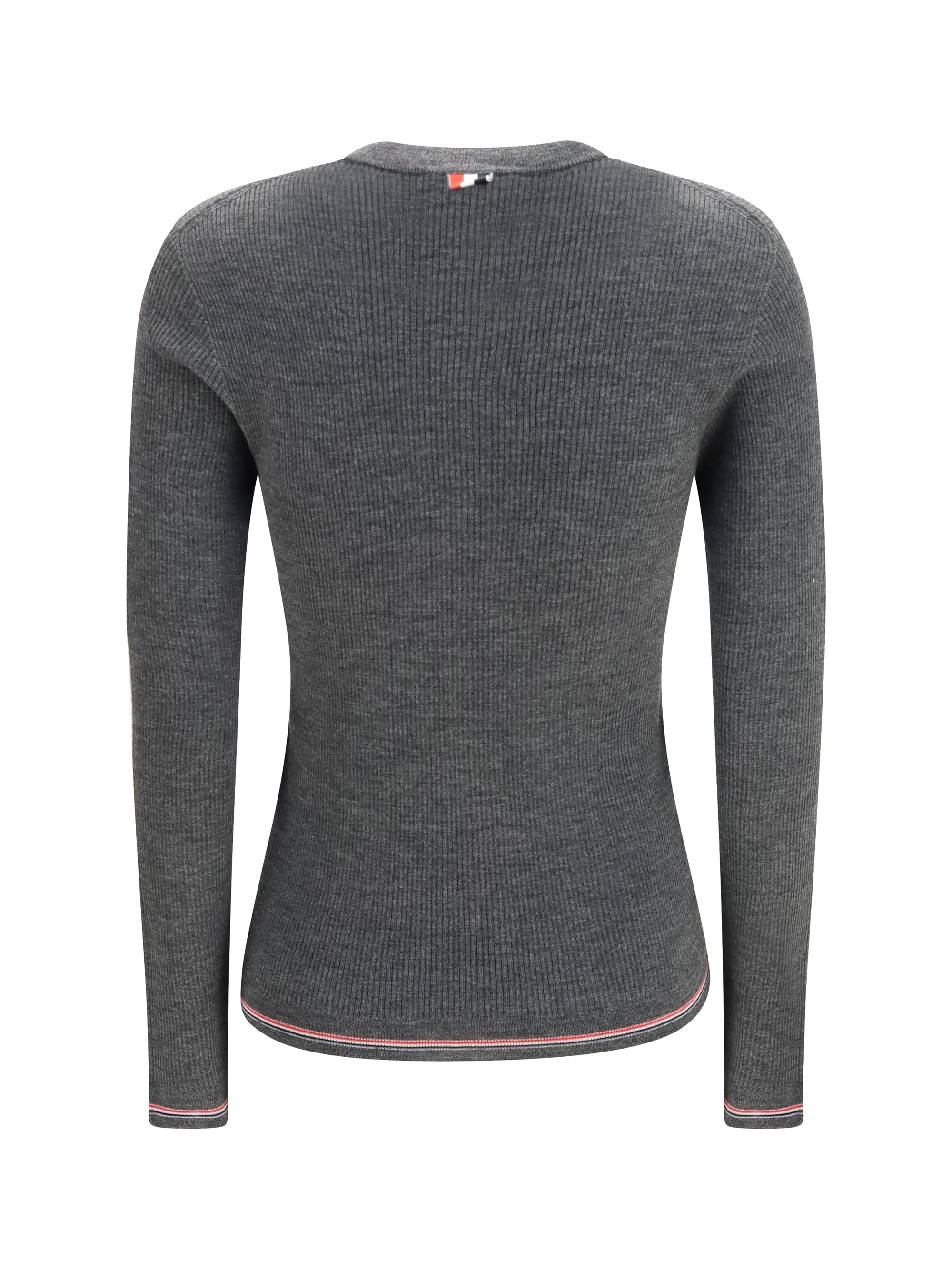 ribbed merino wool cardigan