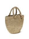arona raffia bucket bag