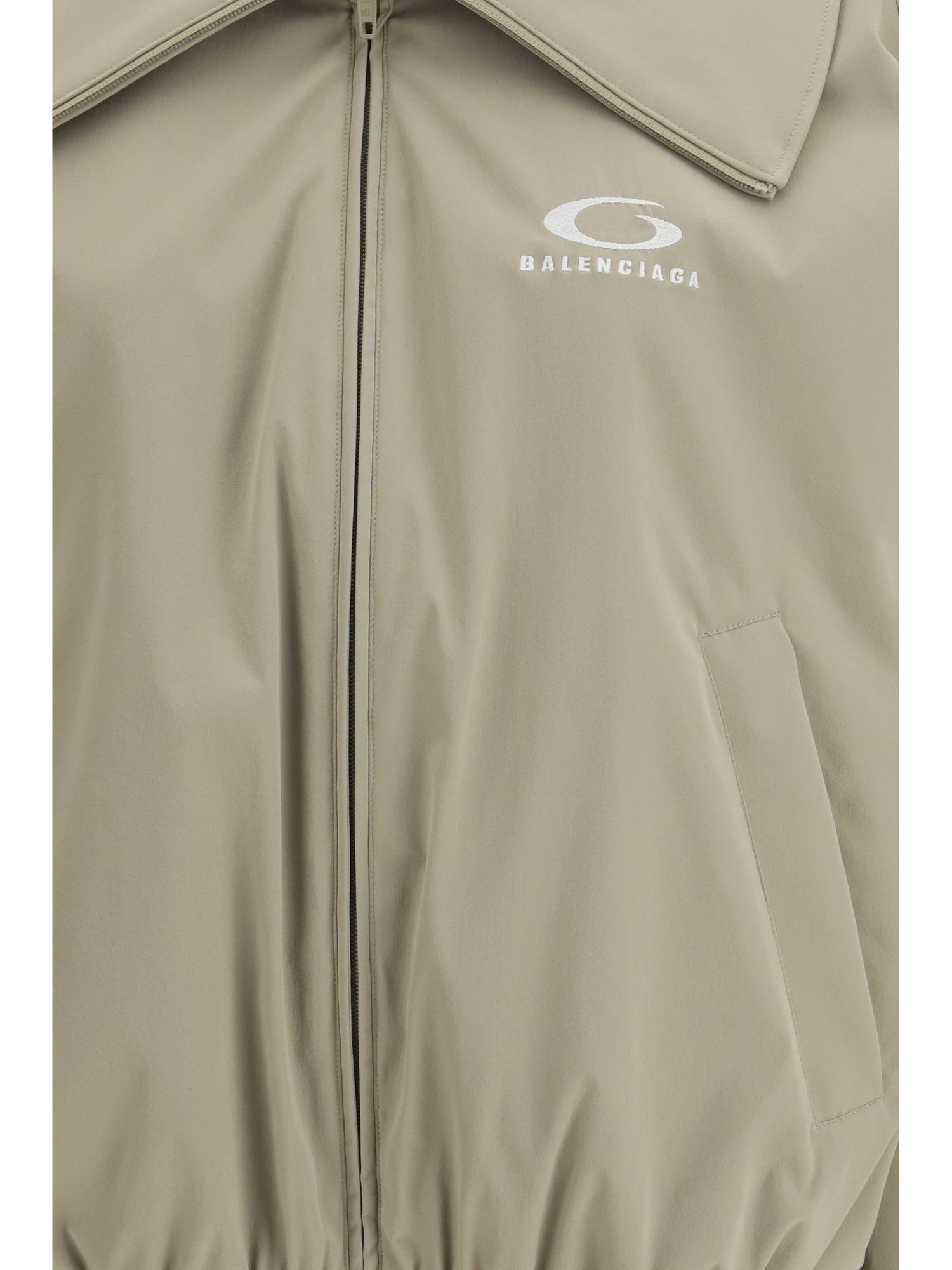 BALENCIAGA M logo zip sweatshirt