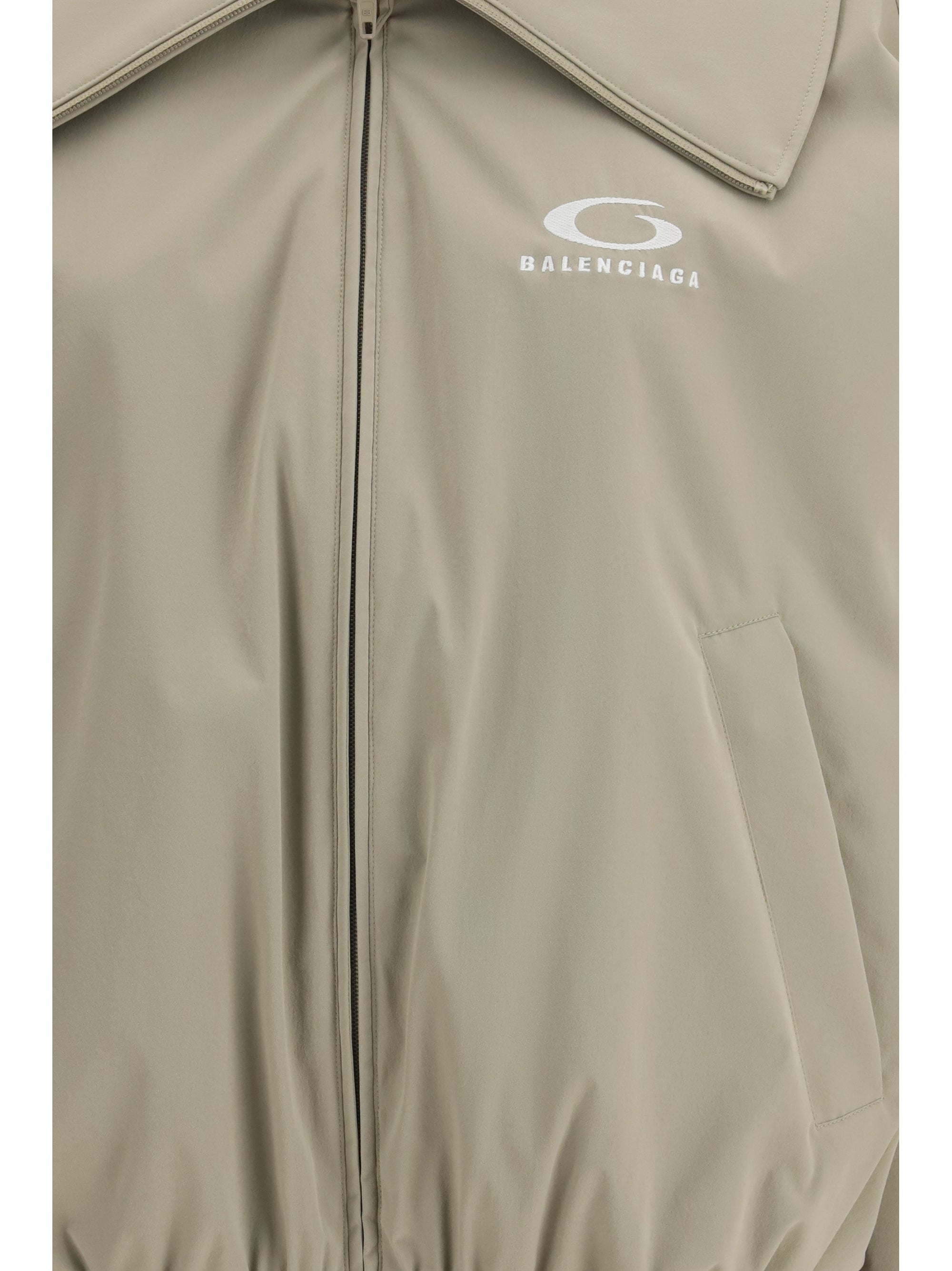 BALENCIAGA M logo zip sweatshirt