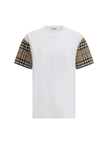 BURBERRY L check archive sleeve t-shirt