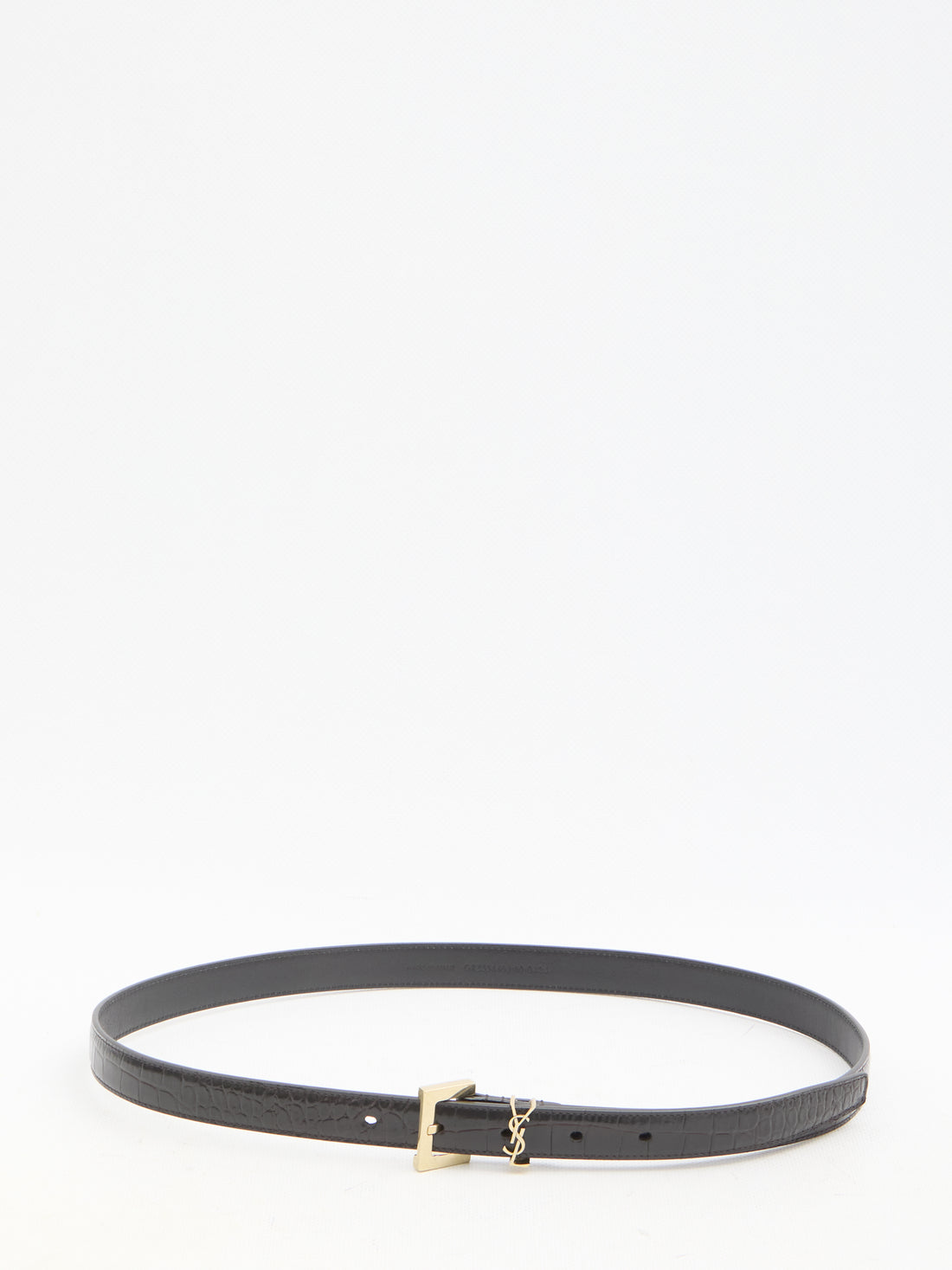 SAINT LAURENT 75 cassandre thin belt