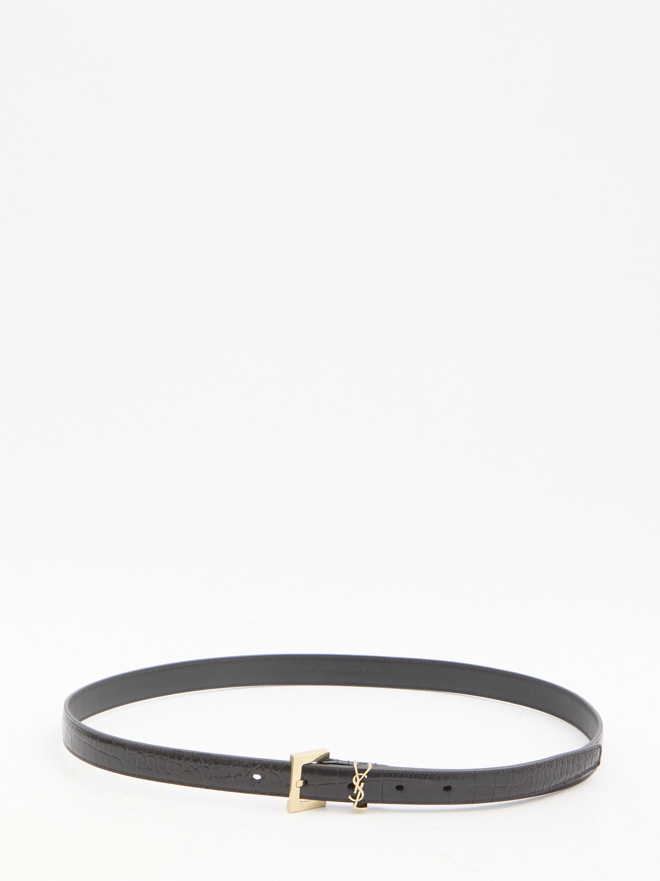 SAINT LAURENT 75 cassandre thin belt