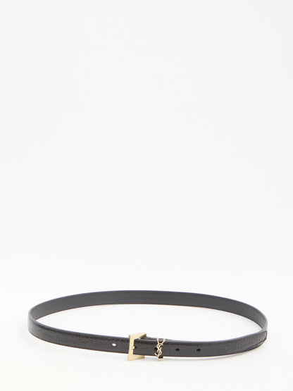 SAINT LAURENT 75 cassandre thin belt