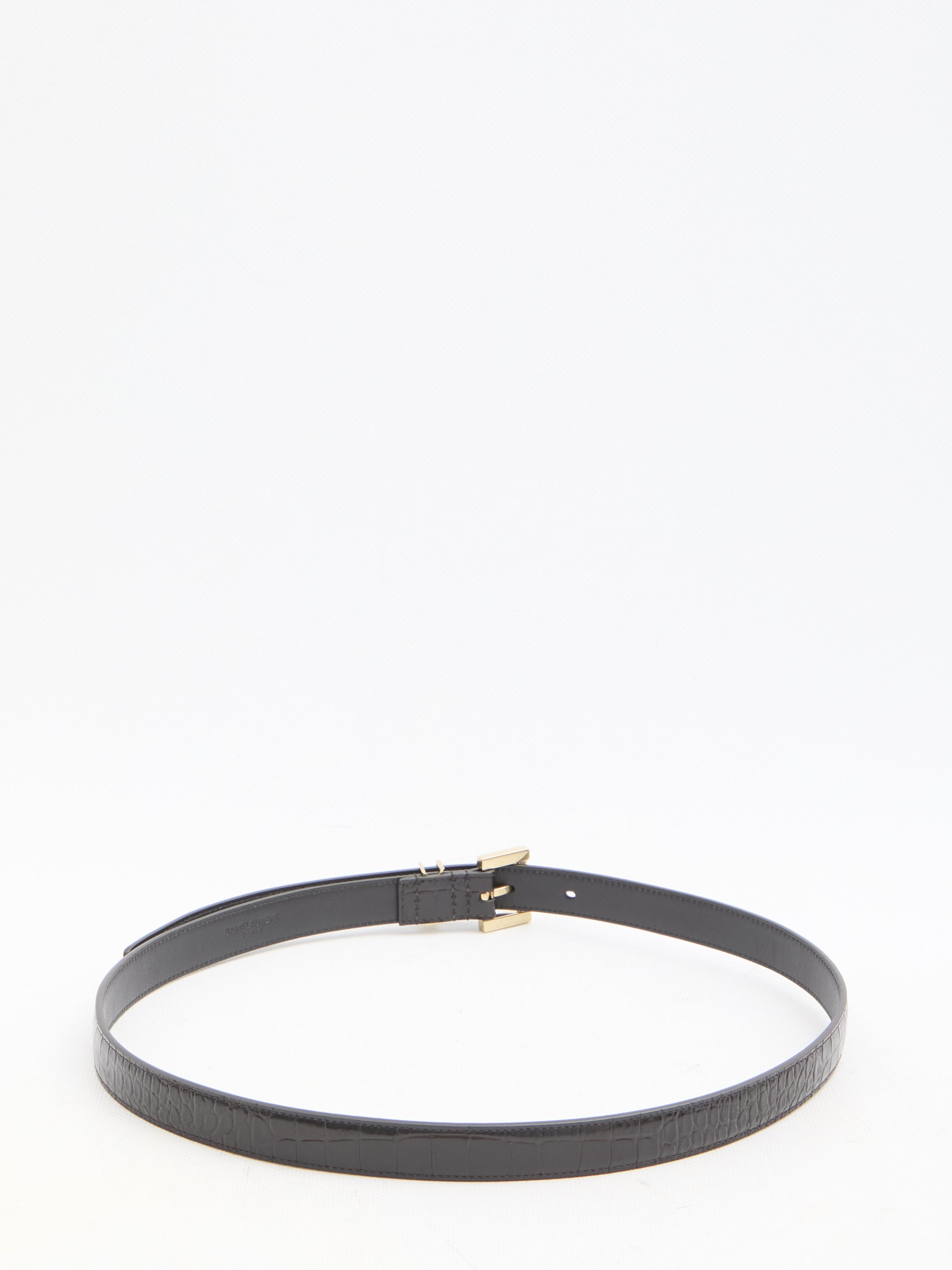 SAINT LAURENT 75 cassandre thin belt