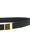 the saint laurent la 66 belt defines the silhouette