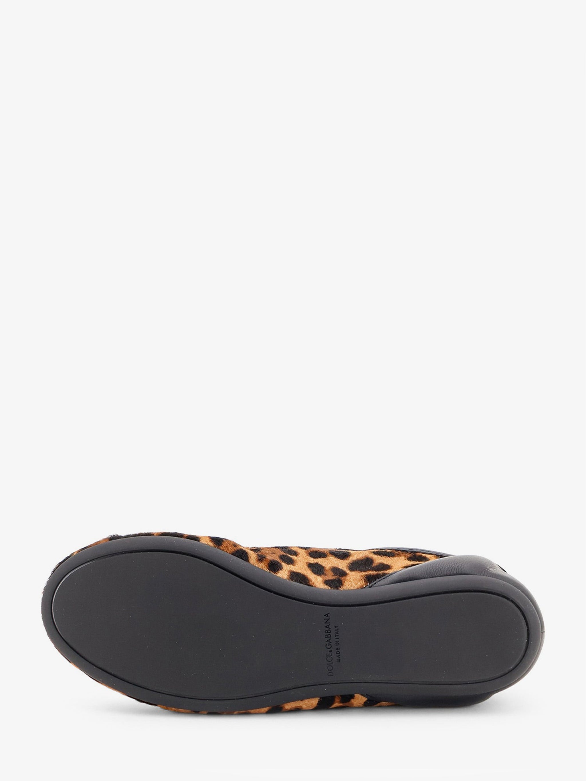 sneakers ballet in pony hair leopard print