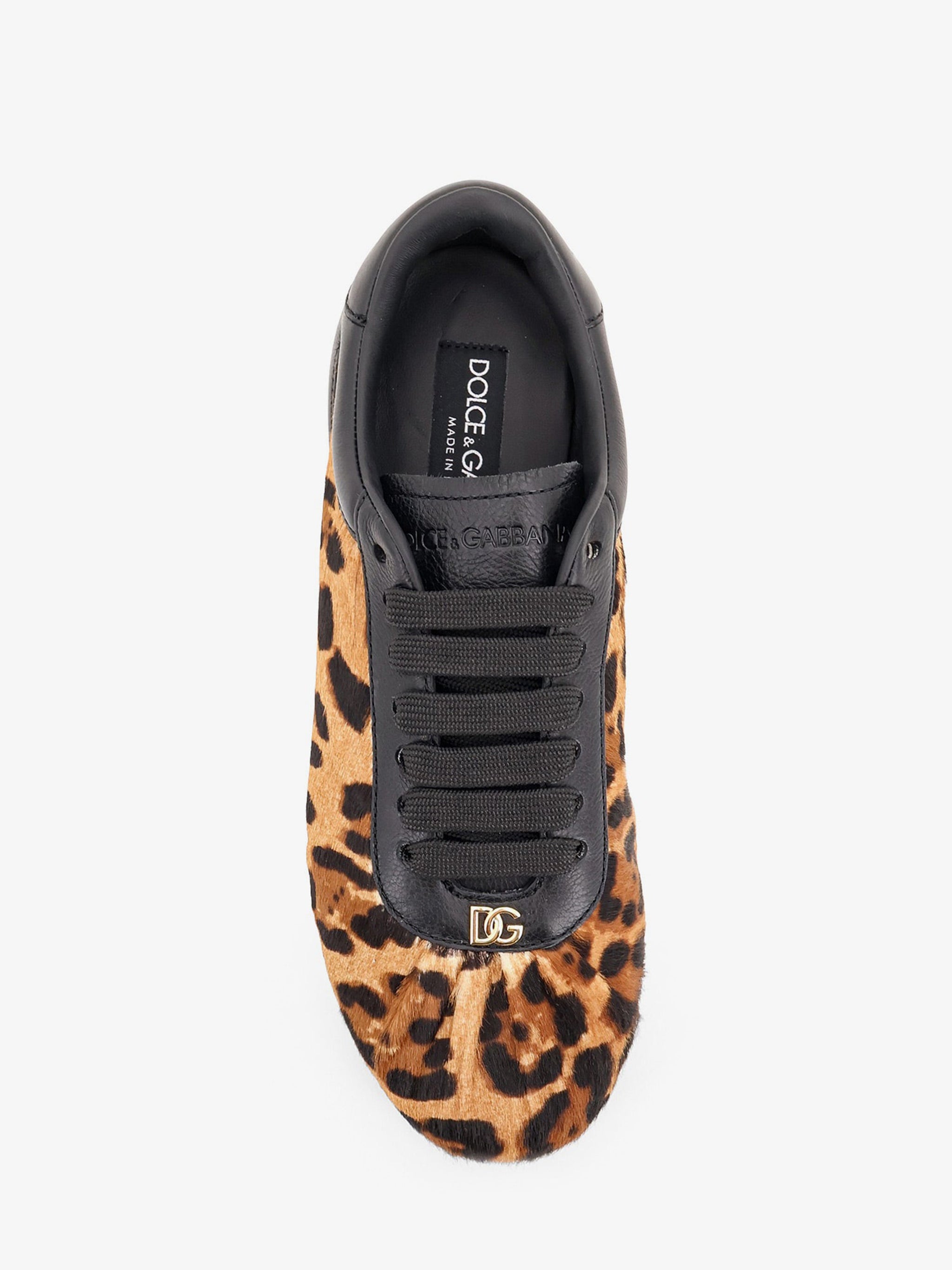 sneakers ballet in pony hair leopard print