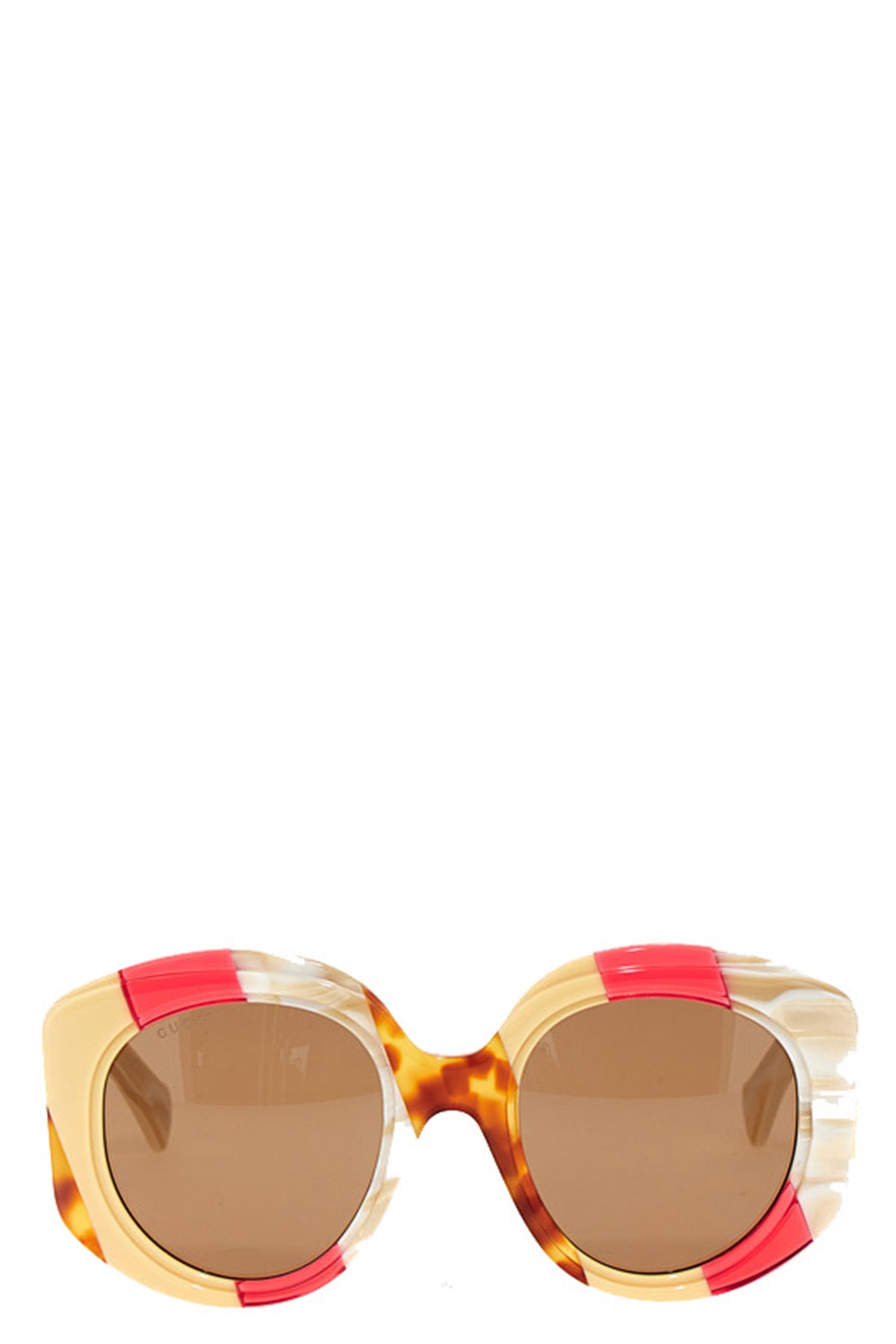 tricolor marble-effect sunglasses