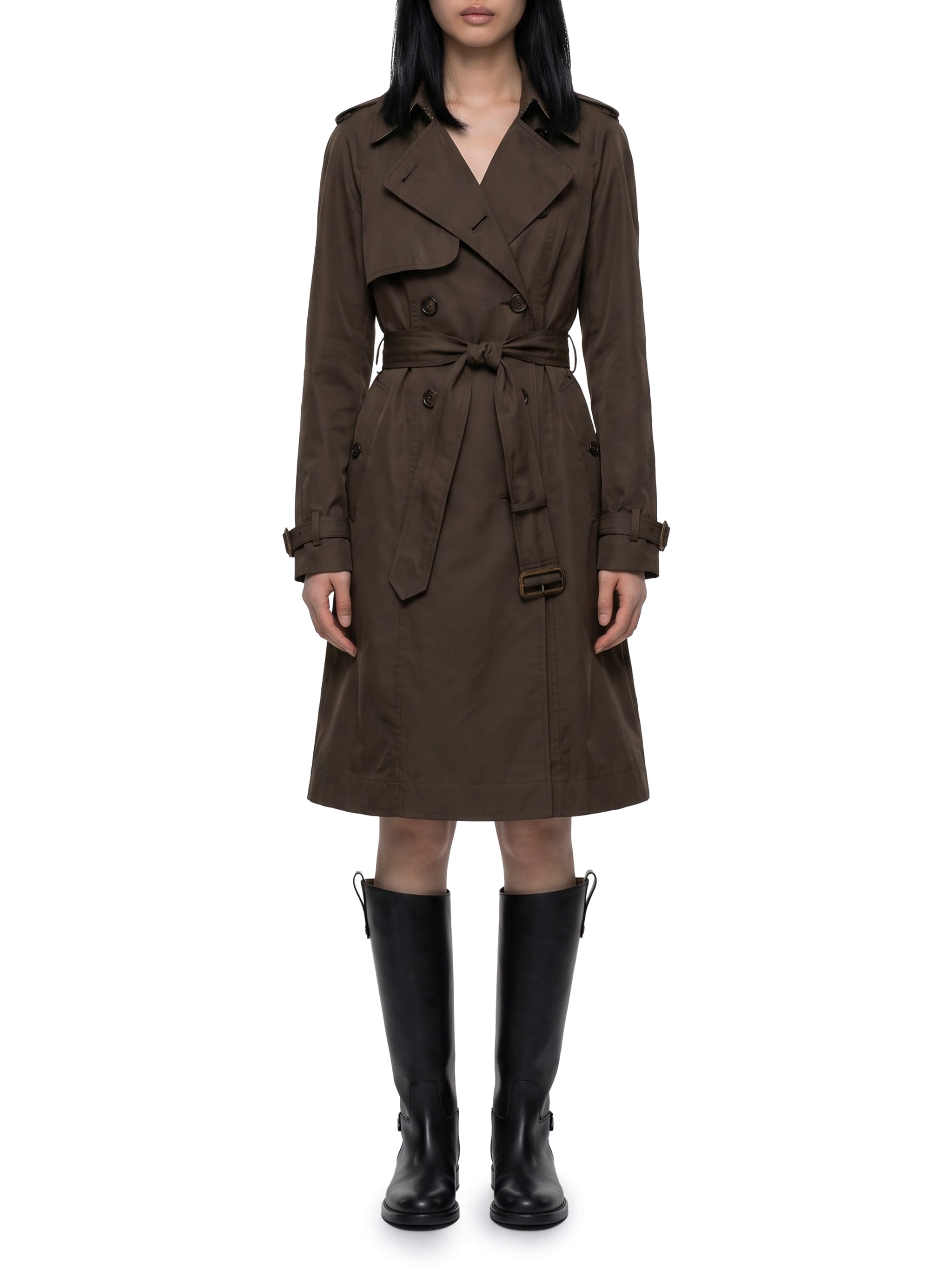 long pembury trench coat in gabardine