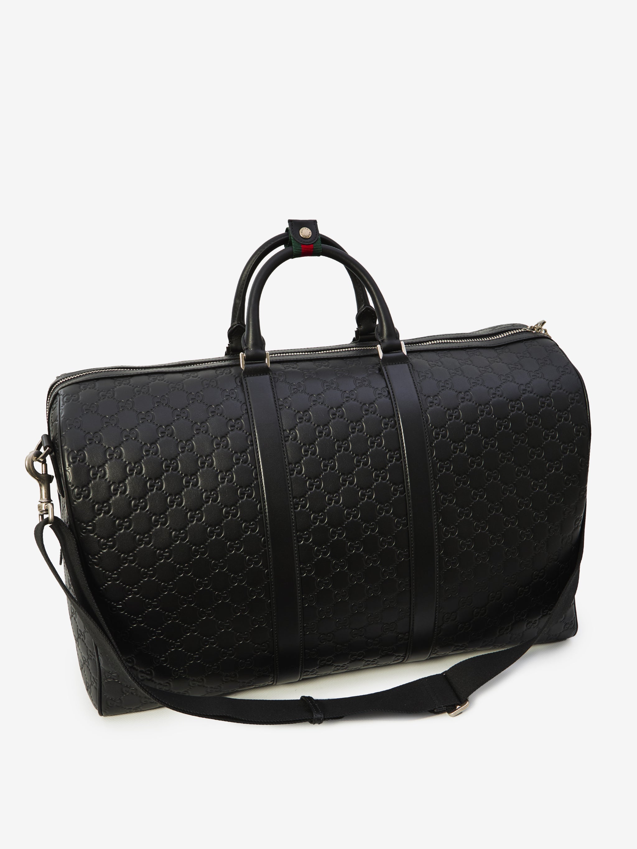 gg emblem duffle bag large