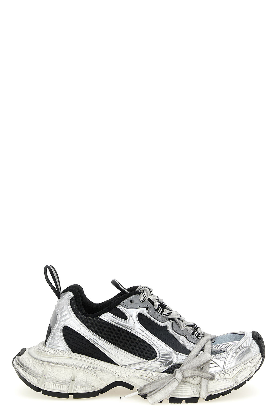 BALENCIAGA 35 3xl used-effect mesh and polyurethane sneakers
