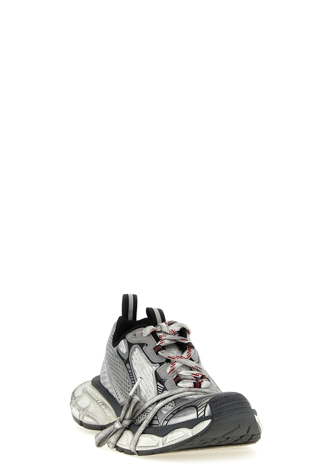 BALENCIAGA 35 3xl worn effect mesh and polyurethane sneakers