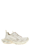 3xl worn effect polyester and glitter polyurethane sneakers