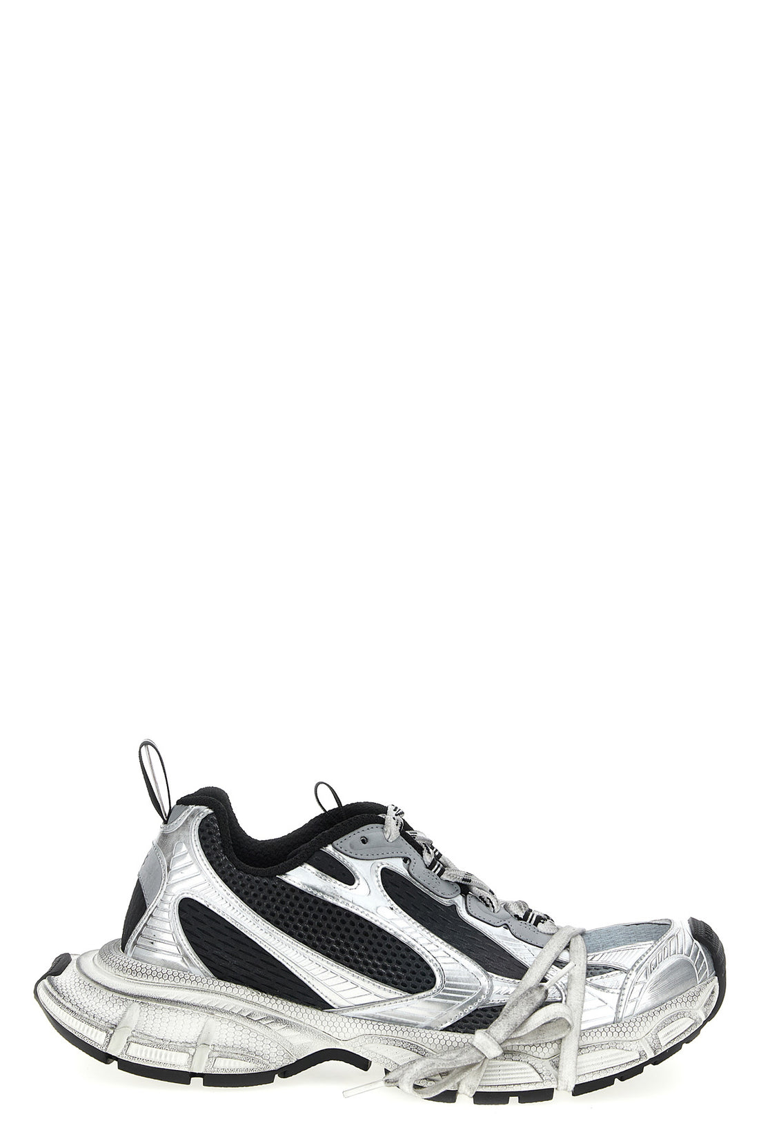 BALENCIAGA 43 3xl used-effect mesh and polyurethane sneakers