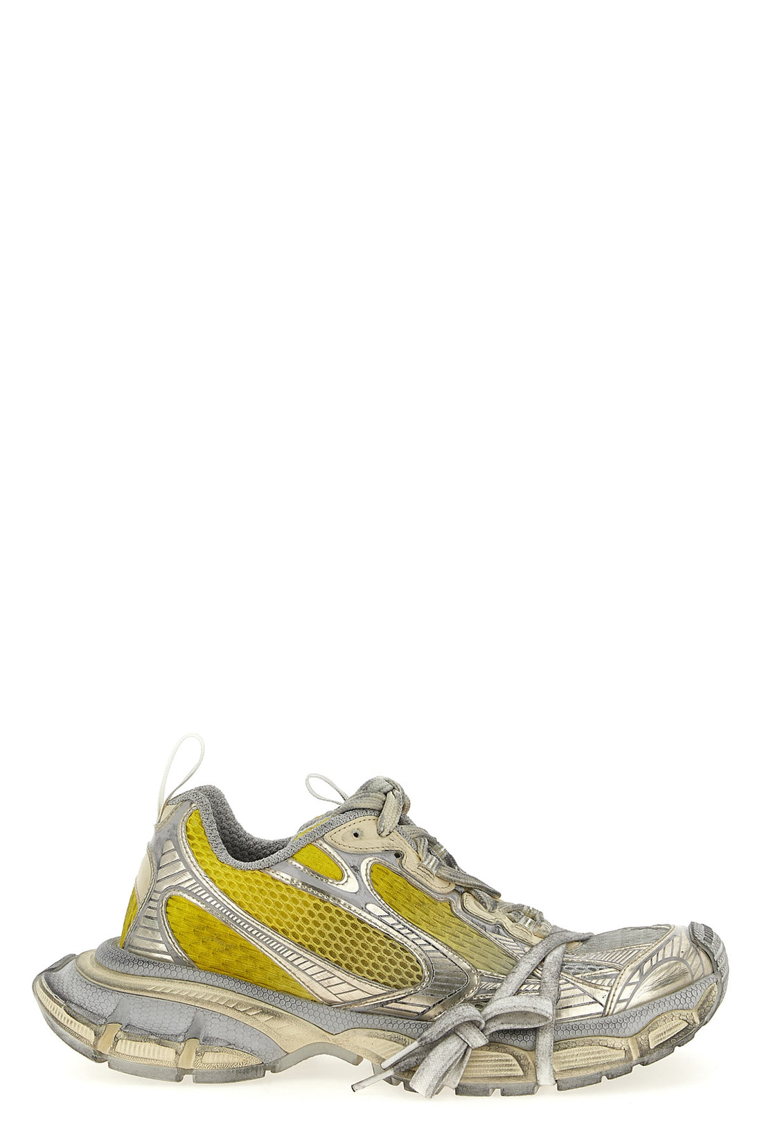 BALENCIAGA 45 3xl used-effect mesh and polyurethane sneakers