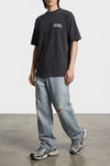 3xl used-effect mesh and polyurethane sneakers