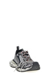3xl used-effect mesh and polyurethane sneakers
