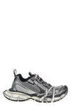 3xl used-effect mesh and polyurethane sneakers