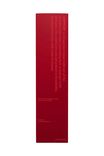 love edition red incense diffuser 15 bamboo sticks